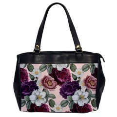 Romantic Floral Background Oversize Office Handbag by Vaneshart