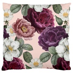 Romantic Floral Background Large Cushion Case (one Side) by Vaneshart