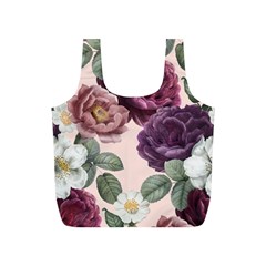 Romantic Floral Background Full Print Recycle Bag (s) by Vaneshart