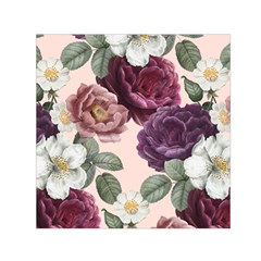 Romantic Floral Background Small Satin Scarf (square) by Vaneshart