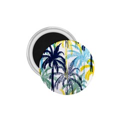 Colorful Summer Palm Trees White Forest Background 1 75  Magnets by Vaneshart