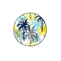 Colorful Summer Palm Trees White Forest Background Hat Clip Ball Marker (10 Pack) by Vaneshart