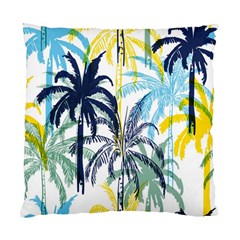 Colorful Summer Palm Trees White Forest Background Standard Cushion Case (one Side) by Vaneshart