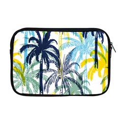 Colorful Summer Palm Trees White Forest Background Apple Macbook Pro 17  Zipper Case by Vaneshart