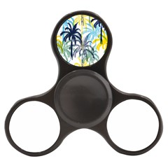 Colorful Summer Palm Trees White Forest Background Finger Spinner by Vaneshart