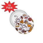 Honey Seamless Pattern 1.75  Buttons (10 pack) Front