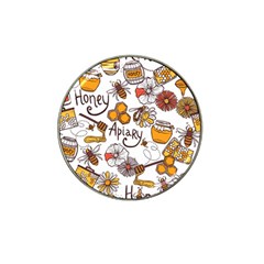 Honey Seamless Pattern Hat Clip Ball Marker (10 Pack) by Vaneshart