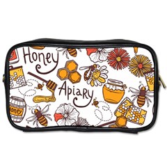 Honey Seamless Pattern Toiletries Bag (two Sides) by Vaneshart