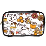 Honey Seamless Pattern Toiletries Bag (Two Sides) Back