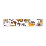 Honey Seamless Pattern Flano Scarf (Mini) Front