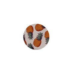 Seamless Pattern With Vector Illustrations Pineapples 1  Mini Magnets by Vaneshart