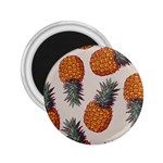 Seamless Pattern With Vector Illustrations Pineapples 2.25  Magnets Front