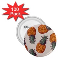 Seamless Pattern With Vector Illustrations Pineapples 1 75  Buttons (100 Pack)  by Vaneshart