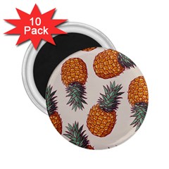 Seamless Pattern With Vector Illustrations Pineapples 2 25  Magnets (10 Pack)  by Vaneshart