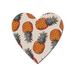 Seamless Pattern With Vector Illustrations Pineapples Heart Magnet by Vaneshart