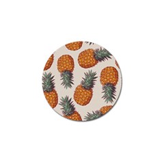 Seamless Pattern With Vector Illustrations Pineapples Golf Ball Marker by Vaneshart