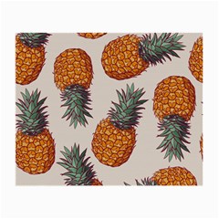 Seamless Pattern With Vector Illustrations Pineapples Small Glasses Cloth by Vaneshart