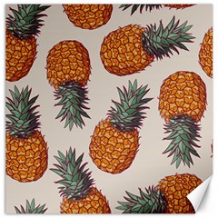 Seamless Pattern With Vector Illustrations Pineapples Canvas 16  X 16  by Vaneshart