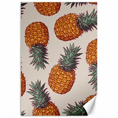 Seamless Pattern With Vector Illustrations Pineapples Canvas 24  X 36  by Vaneshart