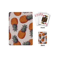 Seamless Pattern With Vector Illustrations Pineapples Playing Cards Single Design (mini) by Vaneshart