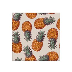 Seamless Pattern With Vector Illustrations Pineapples Satin Bandana Scarf by Vaneshart