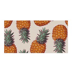 Seamless Pattern With Vector Illustrations Pineapples Satin Wrap by Vaneshart