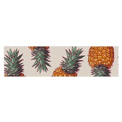 Seamless Pattern With Vector Illustrations Pineapples Satin Scarf (oblong) by Vaneshart