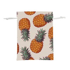 Seamless Pattern With Vector Illustrations Pineapples Lightweight Drawstring Pouch (s)