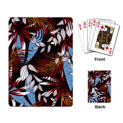 Trending Abstract Seamless Pattern With Colorful Tropical Leaves Plants Black Playing Cards Single Design (rectangle) by Vaneshart