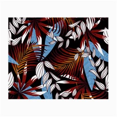 Trending Abstract Seamless Pattern With Colorful Tropical Leaves Plants Black Small Glasses Cloth (2 Sides) by Vaneshart