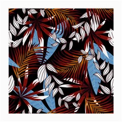 Trending Abstract Seamless Pattern With Colorful Tropical Leaves Plants Black Medium Glasses Cloth (2 Sides) by Vaneshart