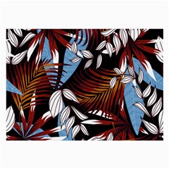 Trending Abstract Seamless Pattern With Colorful Tropical Leaves Plants Black Large Glasses Cloth by Vaneshart