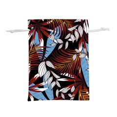 Trending Abstract Seamless Pattern With Colorful Tropical Leaves Plants Black Lightweight Drawstring Pouch (l) by Vaneshart