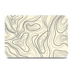 Topographic Lines Background Salmon Colour Shades Plate Mats 18 x12  Plate Mat