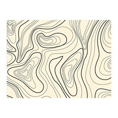 Topographic Lines Background Salmon Colour Shades Double Sided Flano Blanket (mini)  by Vaneshart