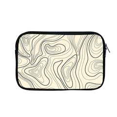 Topographic Lines Background Salmon Colour Shades Apple Macbook Pro 13  Zipper Case by Vaneshart