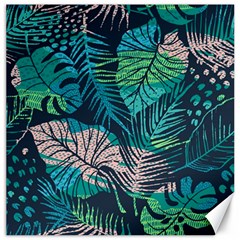 Seamless Abstract Pattern With Tropical Plants Canvas 12  X 12  by Vaneshart