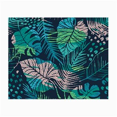 Seamless Abstract Pattern With Tropical Plants Small Glasses Cloth (2 Sides) by Vaneshart