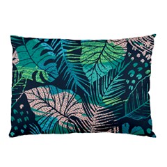 Seamless Abstract Pattern With Tropical Plants Pillow Case by Vaneshart