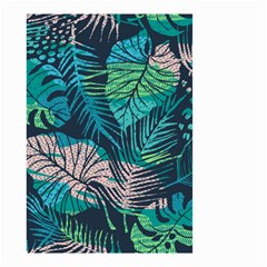 Seamless Abstract Pattern With Tropical Plants Small Garden Flag (two Sides) by Vaneshart