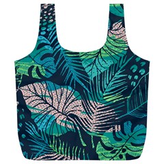 Seamless Abstract Pattern With Tropical Plants Full Print Recycle Bag (xl) by Vaneshart