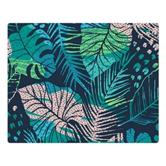 Seamless Abstract Pattern With Tropical Plants Double Sided Flano Blanket (large)  by Vaneshart