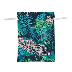 Seamless Abstract Pattern With Tropical Plants Lightweight Drawstring Pouch (s)