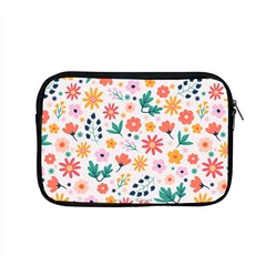 Flat Colorful Flowers Leaves Background Apple Macbook Pro 15  Zipper Case by Vaneshart