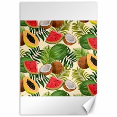 Tropical Pattern Background Canvas 12  X 18 