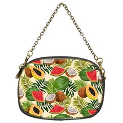 Tropical Pattern Background Chain Purse (two Sides) by Vaneshart