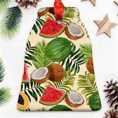 Tropical Pattern Background Ornament (bell)