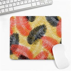 Tropical Seamless Pattern With Exotic Palm Leaves Large Mousepads by Vaneshart