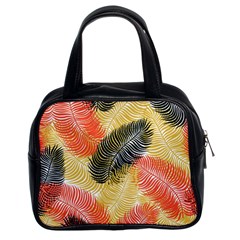 Tropical Seamless Pattern With Exotic Palm Leaves Classic Handbag (two Sides) by Vaneshart