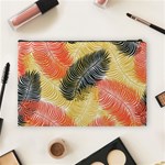 Tropical Seamless Pattern With Exotic Palm Leaves Cosmetic Bag (Large) Back